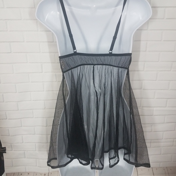 Shirley of Hollywood Sexy Black Lace Lingerie Slip - Picture 6 of 9